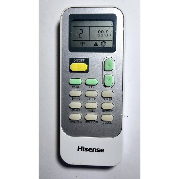Hisense Air Conditioner AC Remote Control DG11J1-98 Genuine OEM Tested/Works - Picture 2 of 11